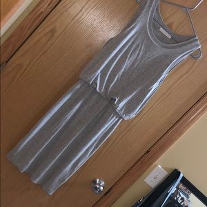Grey jersey dress